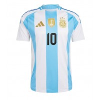 Pánský Fotbalový dres Argentina Lionel Messi #10 Copa America 2024 Domácí Krátký Rukáv